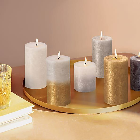 Bolsius Rustieke kaarsen in combinatie met de Shimmer en Sunset kaarsen.