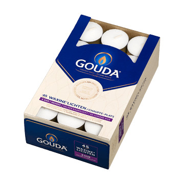 6-uurs waxinelichten doos 45 stuks